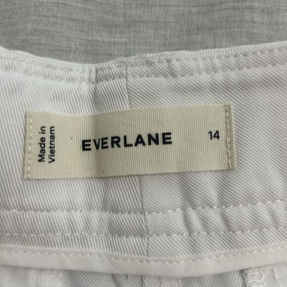 NWOT Everlane The Draper Tapered Pant in Buttersmooth White Size 14 - Picture 9 of 13